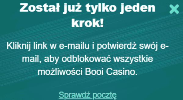 Potwierdź profil.