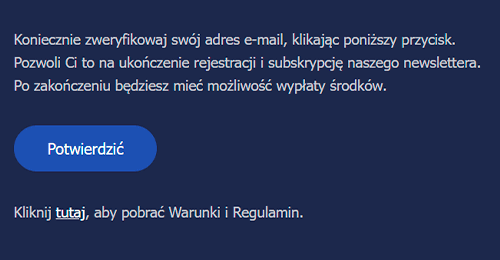 Potwierdź profil.