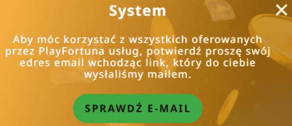Potwierdź profil.