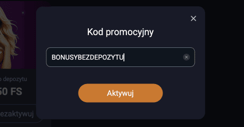Aktywuj bonus ręcznie