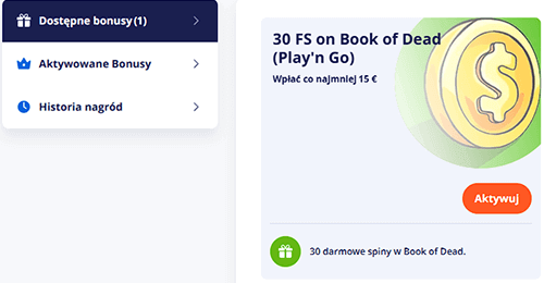 Активуйте фріспіни й почніть гру.