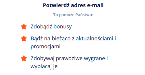 Potwierdź profil.